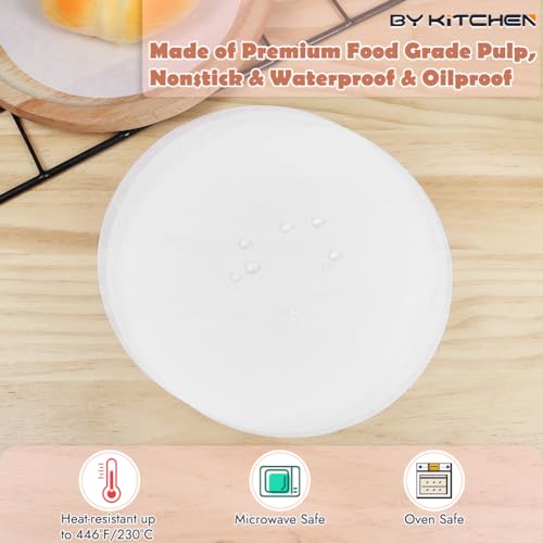 BYKITCHEN 220pcs 6 Inch Parchment Paper Rounds for Cake Pan, Burger Press - size: 6 INCH