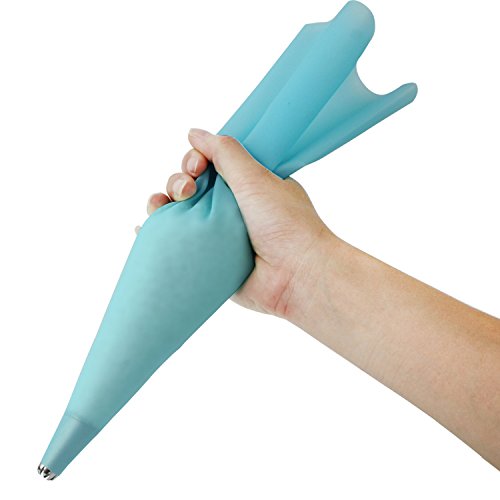 Jennice House Silicone Pastry Bags Set, 3 Pack of 16 inch Reusable Icing Piping Bags Baking Cookie Cake Decorating Pastry Bags Set