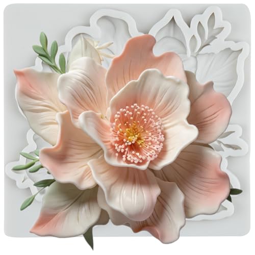 Flower Silicone Mold Magnolia Flower Fondant Molds - color: Style 47