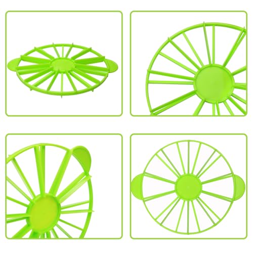 Cake Portion Marker, 14 or 16 Slices, Works for Cakes Up To 16-Inches Diameter, White (Green)