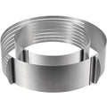 HAKZEON 2 Pack Cake Ring Set, Adjustable Stainless Steel Mousse Cake Rings, Round Molds Cookie Cutter Leveler 7 Layer 6-12 inch for Kitchen Restaurant Mousse DIY