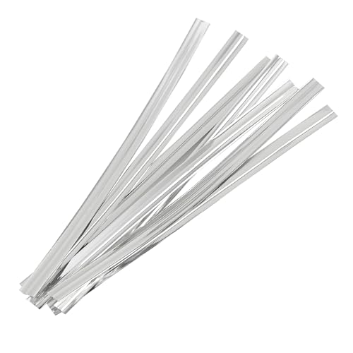 Silver Metallic Twist Ties 100 Yards – Heavy Duty Metal Twist Ties Roll for Bread Bags, Coffee Bags, Treat Bags, Garden Plants, Gift Wrapping, Crafts, Baking, and Cable Organization - color: silver