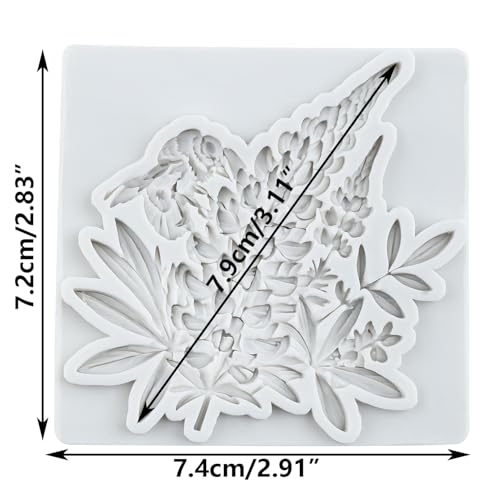 Flower And Bee Silicone Mold Bee Floral Fondant Molds - color: Style Q