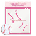The Cookie Countess Baseball Stitches Stencil