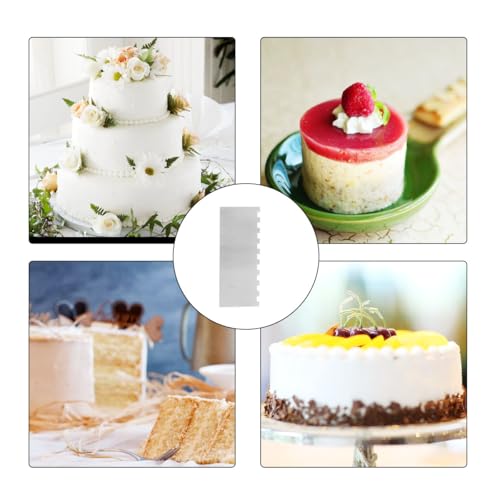 1 Piece 8.6 inche Stainless Steel Cake Scraper, Metal Cake Scraper - color: Style 1
