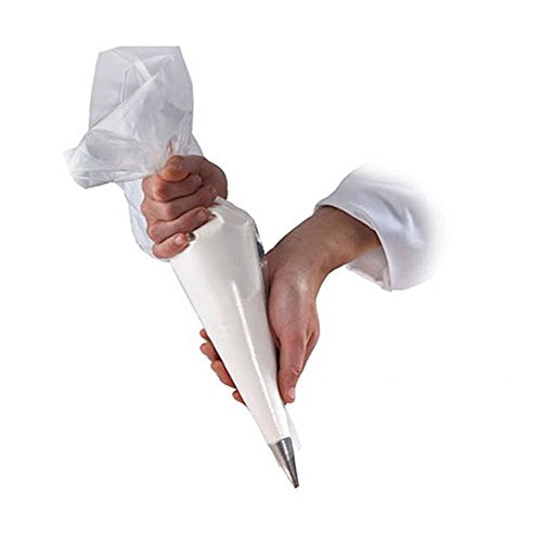 Piping Pastry Bag Pack of 100 Plastic Disposable Cream Pastry Bag Cake Icing Sugarcraft Cupcake Piping Decorating Tool For Baking Supplies (Small 25.5CMx26CMx15.5CM) - color: Small 25.5CMx26CMx15.5CM