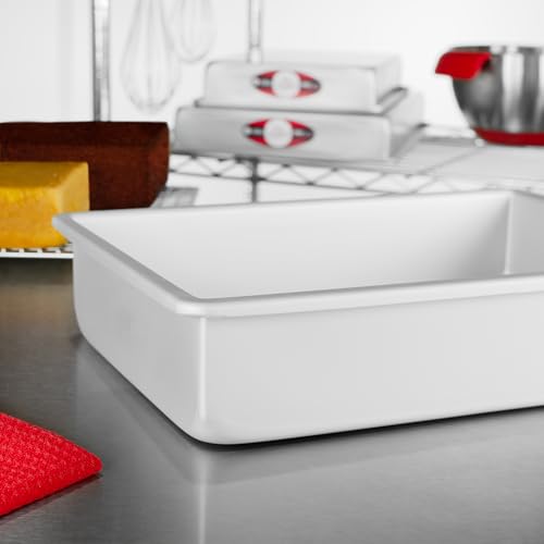 Fat Daddio's POB-9133 Anodized Aluminum Sheet Cake Pan, 9 x 13 x 3 Inch - size: 9 x 13 x 3 Inch, style: 3" Deep