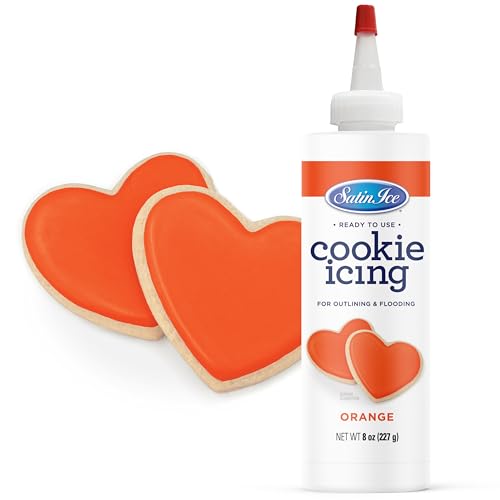 Satin Ice Orange Cookie Icing - 8oz - Bottle - color: Orange