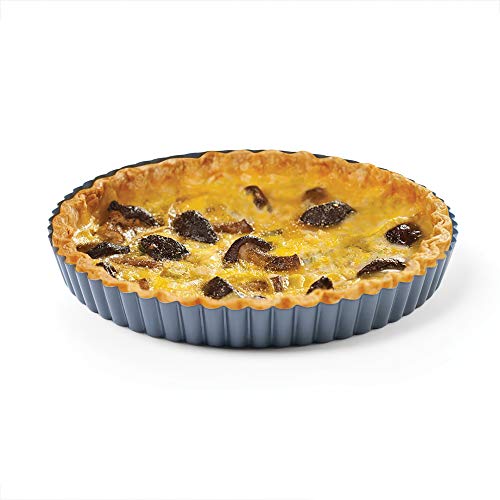 Fox Run 9.5-Inch Non-Stick Tart Pan, Removable Bottom Quiche Pan - style: 9.5-Inch Round