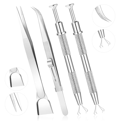 4pcs Sprinkles Tools for Cake Decorating, 4 Claw Sprinkle Pen Pearl Grabber