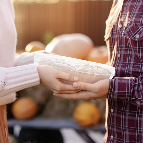 2 Pack Pie Carrier with Airtight Lid - Transport Pie Container, Storage