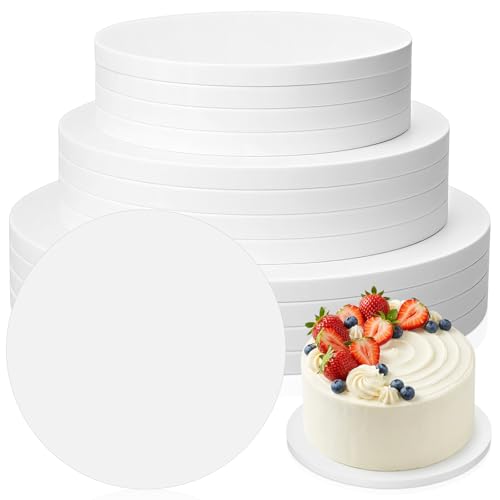 12 Pack Round Cake Drums Greaseproof Boards 8 10 12 Inch
