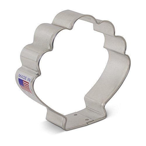 Ann Clark Seashell Cookie Cutter, 3-1/4" Made in USA - style: Seashell
