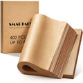 SMARTAKE 400 Pcs Parchment Paper Baking Sheets, Pre-Cut, 10x15 Inches - size: 10" x 15"-400