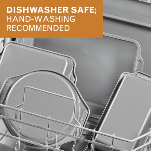 Farberware Nonstick Bakeware Set with Cooling Rack for Baking, 10-Piece - size: 10-Piece