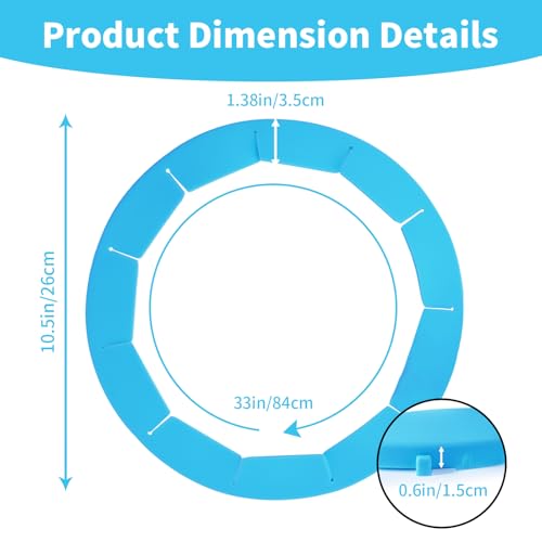 Heavy Duty Silicone Pie Crust Shield Edge Protector Fit 8-10.5 Inch Pie Pan - color: Bule