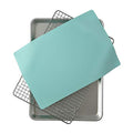 Nordic Ware 3-Piece Cookie Set, 1 Pack, with Aqua Baking Mat - size: Half Sheet + Silicone Mat + Grid