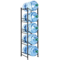 MOOACE 5 Gallon Water Jug Holder, 5 Tier Water Cooler Jug Rack, Black - color: Black, size: 5-Tier