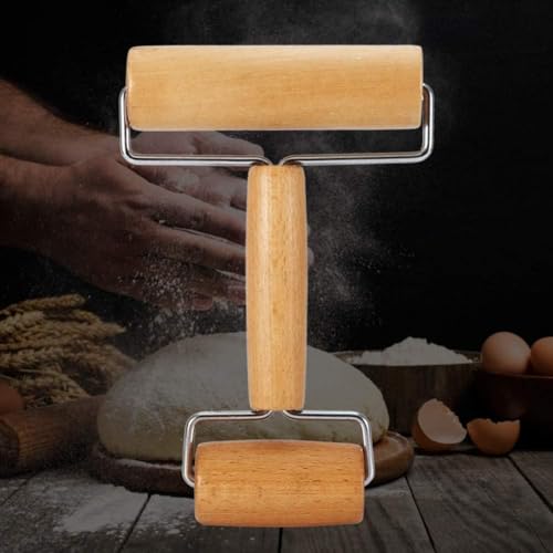 Pizza Rolling Pin, Small Rolling Pin, Non-Stick Wooden Dough Roller for Pastry Tortilla Pizza Cookie Dumpling(Type 3) - size: Type 3