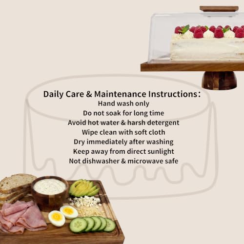 Rectangular Cake Stand Dessert Serving Tray Kitchen Home Display