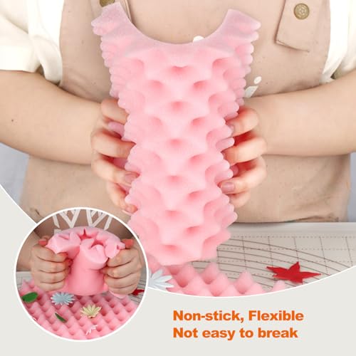 2Pcs Fondant Sugar Flower Drying Wavy Foam Mat
