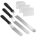 Litoexpe 6 Pack Stainless Steel Icing Spatulas Set - color: White