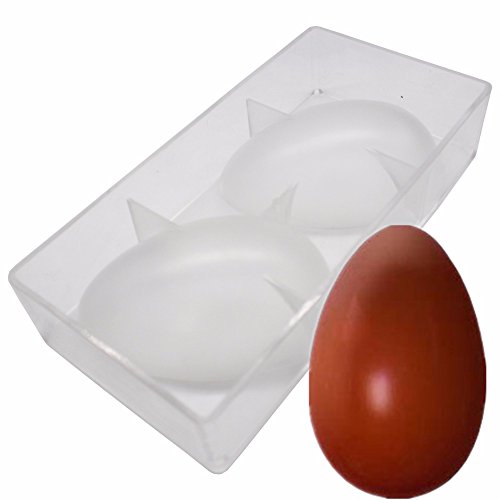 Polycarbonate Easter Eggs Chocolate Mold Ostrich Egg Shape Candy Mould 14cm (5.5inch) Long - style: Big Egg