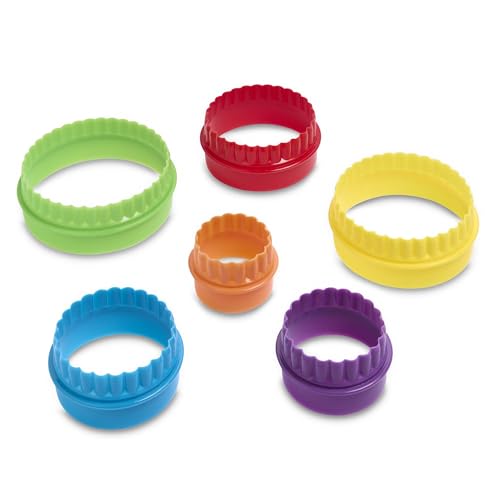 Mrs. Anderson’s Baking Double-Sided Graduated Cookie Biscuit Cutters, BPA-Free, Round, Set of 6 Graduated Sizes - size: Set of 6, Cookie Cutters