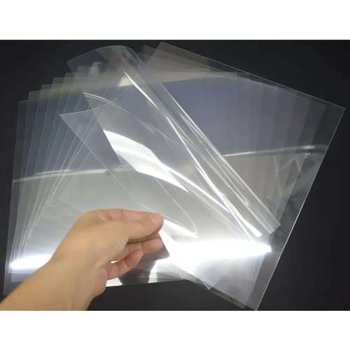 12-Pack 5 mil 12-Inch-by-12-Inch Blank Stencil Sheet for Cricut Vinyl, Silhouette, Transparent PET Acetate Mylar Craft Template Material - size: 5 mil 12×12"