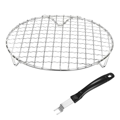 M METERXITY 1-Set Cooling Rack 7.1" Round 201 Stainless Steel, Silver - size: 7.1 Inch
