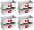 Fat Daddio's Anodized Aluminum Bread Pan, 7.75 x 3.75 x 2.5 Inch, Set of 2, Silver (Pack of 4) - size: 7.75 x 3.75 x 2.5 Inch, Set of 2 (Pack of 4)