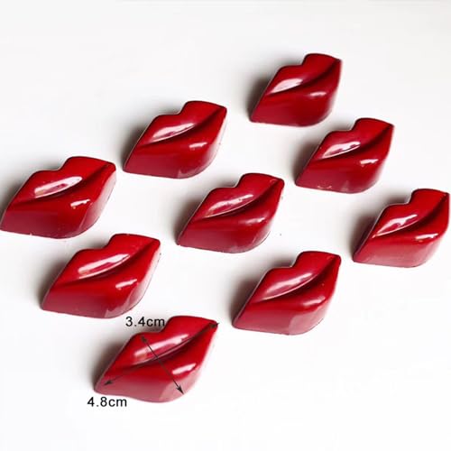 Chocolate Candy Mold PC Polycarbonate Chocolate Making Mould with Scraper (Lip Shape) - color: Lip Shape