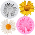 Chrysanthemum Silicone Mold Daisy Flower Fondant Molds Set Of 2 - color: Style Q