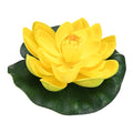 M METERXITY 1-Set Artificial Floating Foam Lotus Flower 7 inch, Yellow - color: Yellow, size: 6.7 Inch
