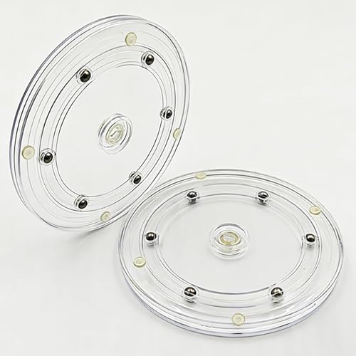 SANGLE SOPFFY 4-Inch Round Acrylic Cookie Turntable with Non-Slip Mat | Cake & Cupcake Decorating Rotary Stand (4Inch-2PC) - size: 4 Inch-2PC