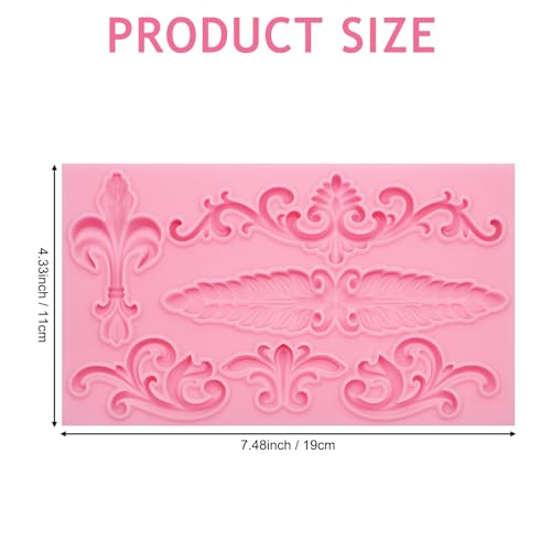 Baroque Filigree Silicone Mold Lace Fondant Mold