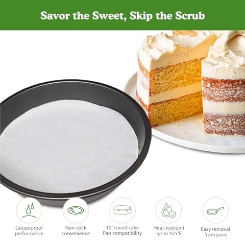 Regency Parchment Paper Circles For Round Cake Pans, 9", 50 PACK - size: Pack of 50, style: 9'' Round