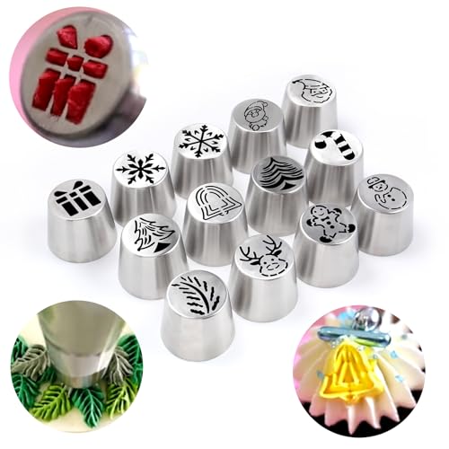 25 Pcs Extra Large Christmas Frosting Icing Tips Set