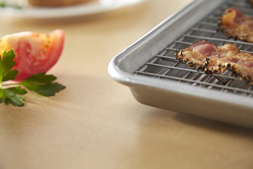 USA Pan Half Sheet Bakeable Cooling Rack, Steel Nonstick Wire - size: Half Sheet Cooling Rack