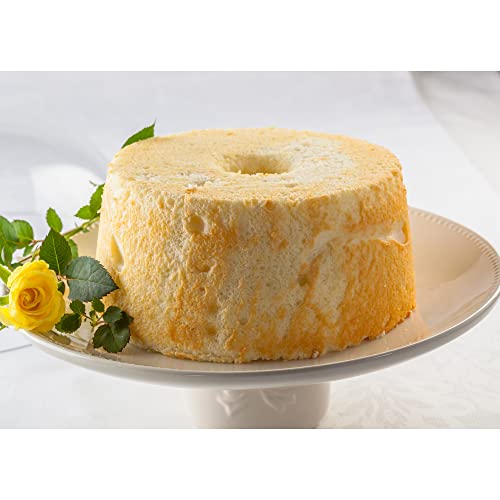 Fox Run Angel Food Cake Pan, Removable Bottom Aluminum 9.75" Reinforced Pan - color: Silver