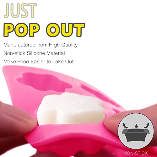 Anaeat Reusable Silicone Molds with Puppy Dog Paw and Bone Shaped, Flexible & Non-Stick Ice Cube Tray, Candy and Chocolate Making Mold for Homemade Baking Dog Treats, Jelly, Biscuit & Cupcake (4 Pack) - color: Dog Paw + Bone (4 Pack)