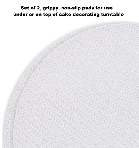 Ateco Set of 2 Non-Slip Pads, Reusable, Food Safe Plastic, 12-Inch Diameter, White - size: #620 12" Non-Slip Pads