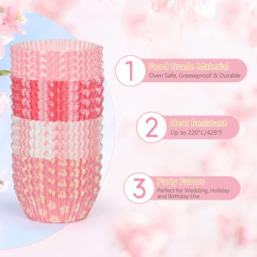 Mini Cupcake Liners 400pcs, Colorful Food-Grade Paper Baking Cups