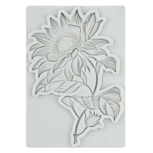 Tulip Flower Silicone Molds Sunflower Fondant Mold Set of 4 - color: Style I