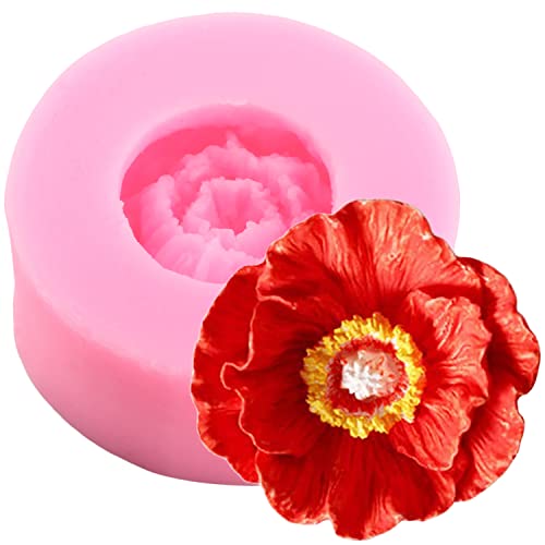ZiXiang Peony Flower Silicone Molds Flower Fondant Mold Set of 2 - color: Style E