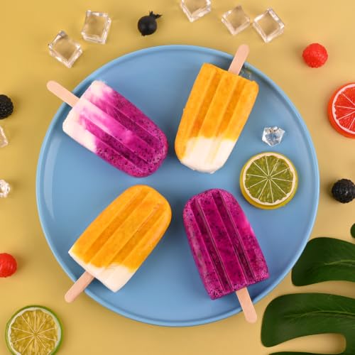 WMKGG Popsicle Silicone Molds Set, 2 PCS Ice Cream Cakesicles Molds - color: White-2