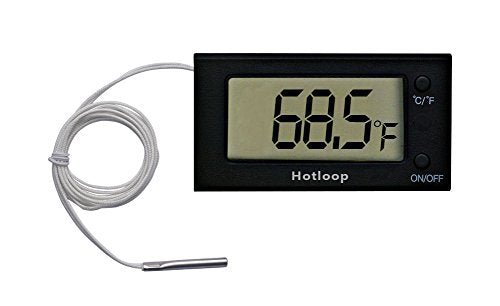 Digital Oven Thermometer Heat Resistant up to 572°F/300°C, LCD - color: Black