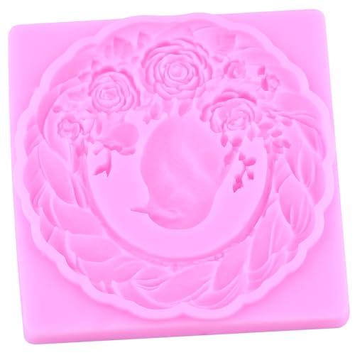 Bird Silicone Mold Bird Flower Frame Fondant Molds Set Of 4 - color: Style I