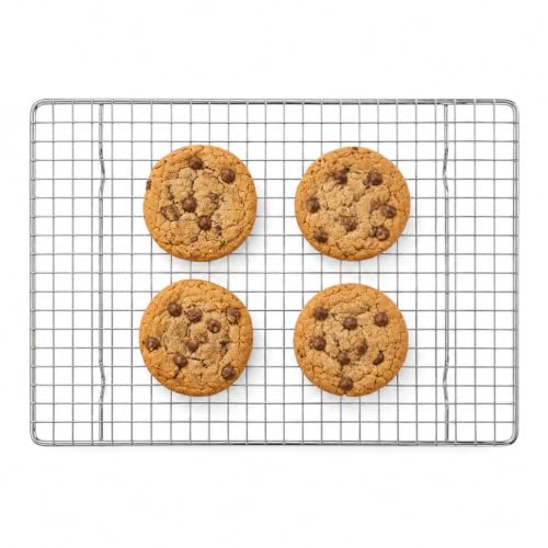 Mrs. Anderson's Baking Professional Cooling Rack, Heavy Duty Steel, Fits Quarter-Size Sheet Pans, 12 x 8.5 x 0.5-Inches - size: Quarter-Size - 8.5 x 12-Inch