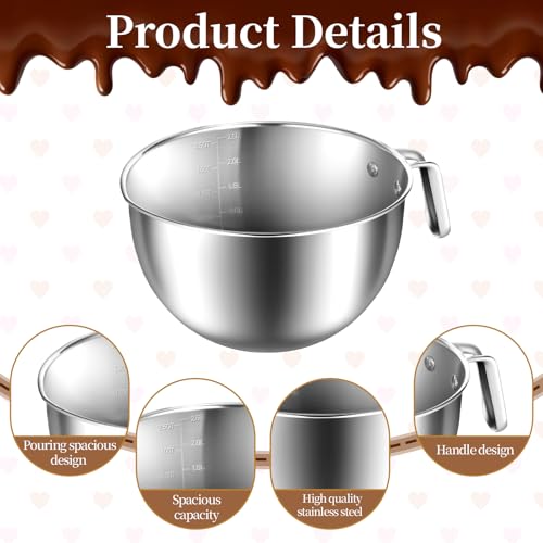 304 Stainless Steel Double Boiler with Spatula and Spoon